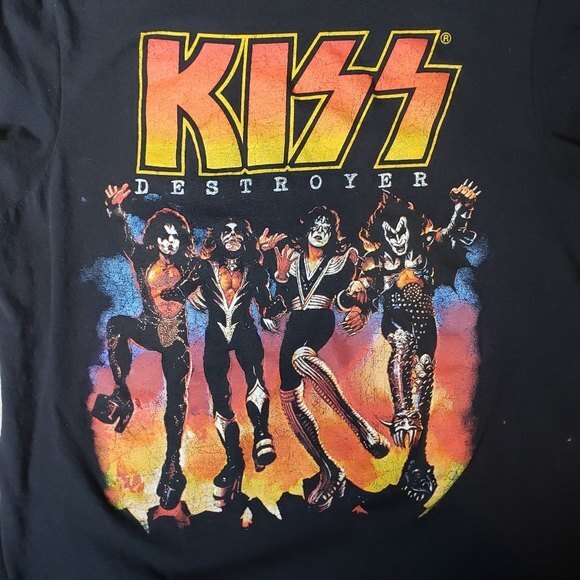 KISS DESTROYER BLACK T SHIRT SIZE SMALL - Picture 6 of 7
